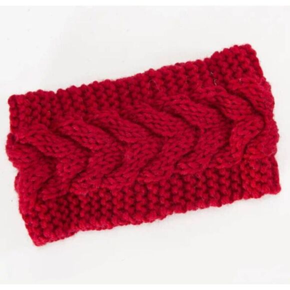 2/$30 Ladies Winter Warm Cute Red Headband - Brand New - Picture 1 of 6